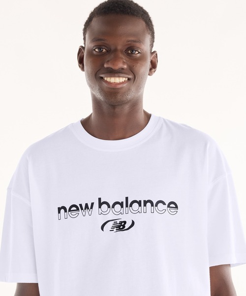 NEW BALANCE（ニューバランス）の「Trackside ショートスリーブTシャツ（Tシャツ/カットソー・メンズ・ネイビー/ホワイト・XX-LARGE/X-LARGE/LARGE/MEDIUM/SMALL）」の4枚目の写真