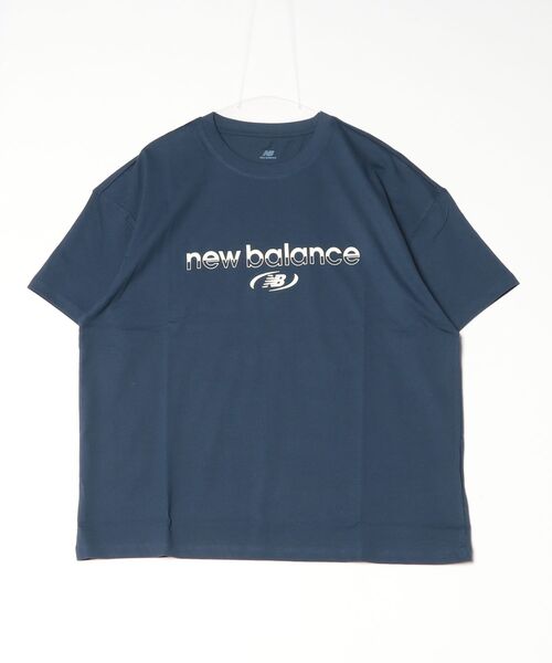 NEW BALANCE（ニューバランス）の「Trackside ショートスリーブTシャツ（Tシャツ/カットソー・メンズ・ネイビー/ホワイト・XX-LARGE/X-LARGE/LARGE/MEDIUM/SMALL）」の12枚目の写真