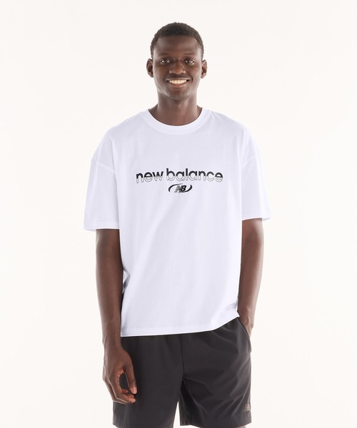 NEW BALANCE（ニューバランス）の「Trackside ショートスリーブTシャツ（Tシャツ/カットソー・メンズ・ネイビー/ホワイト・XX-LARGE/X-LARGE/LARGE/MEDIUM/SMALL）」の17枚目の写真