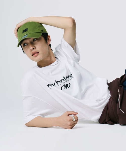 NEW BALANCE（ニューバランス）の「Trackside ショートスリーブTシャツ（Tシャツ/カットソー・メンズ・ネイビー/ホワイト・XX-LARGE/X-LARGE/LARGE/MEDIUM/SMALL）」の15枚目の写真