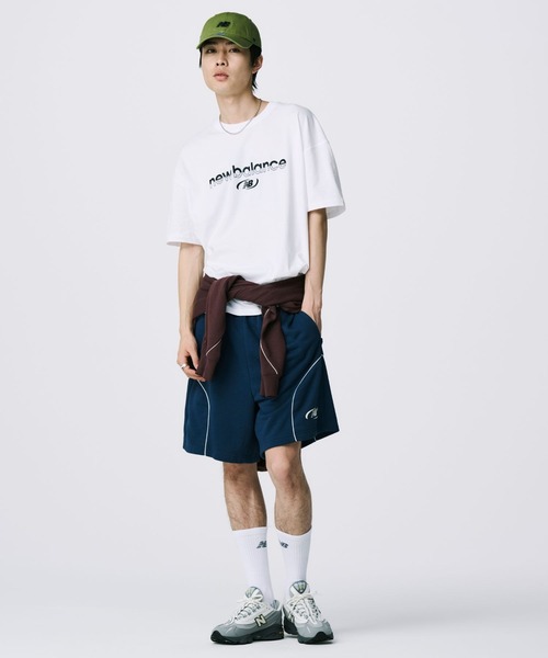 NEW BALANCE（ニューバランス）の「Trackside ショートスリーブTシャツ（Tシャツ/カットソー・メンズ・ネイビー/ホワイト・XX-LARGE/X-LARGE/LARGE/MEDIUM/SMALL）」の14枚目の写真