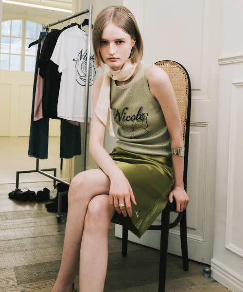 NICK&NICOLE（ニックアンドニコール）の「NICOLE BUTTERFLY SLEEVELESS TOP_LIGHT GREEN（Tシャツ/カットソー・レディース・その他・FREE）」の3枚目の写真