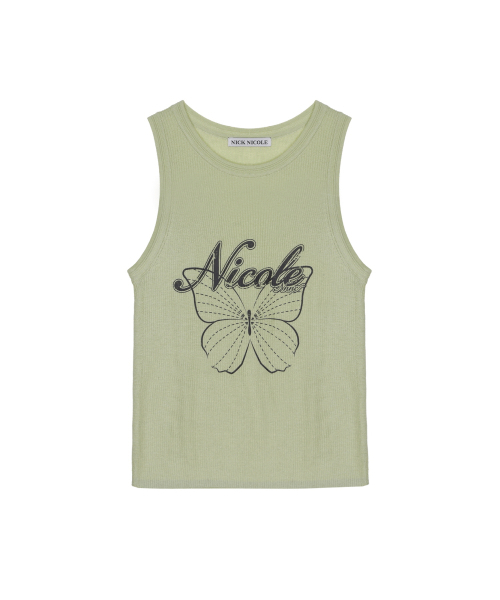 NICK&NICOLE（ニックアンドニコール）の「NICOLE BUTTERFLY SLEEVELESS TOP_LIGHT GREEN（Tシャツ/カットソー・レディース・その他・FREE）」の4枚目の写真