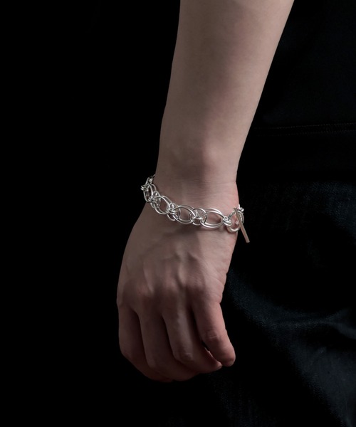 YArKA/ヤーカ】circle & oval parts assemble bracelet [sica12] / 円