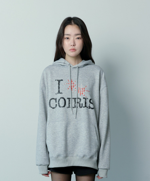 COIRIS(コイリス)の「スルー ヴィンテージチェックロゴ フードパーカー 男女共用 (2カラー)(パーカー・レディース・グレー/ブラック・FREE)」の13枚目の写真