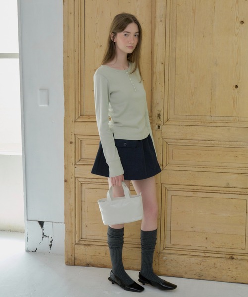 GIUNON(ジウノン)の「fluffy pocket skirt pants / フラッフィーポケットスカートパンツ(スカート・レディース・ベージュ/ブラック/ネイビー・FREE)」の22枚目の写真
