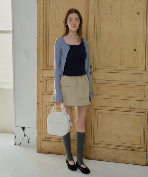 GIUNON(ジウノン)の「fluffy pocket skirt pants / フラッフィーポケットスカートパンツ(スカート・レディース・ベージュ/ブラック/ネイビー・FREE)」の13枚目の写真