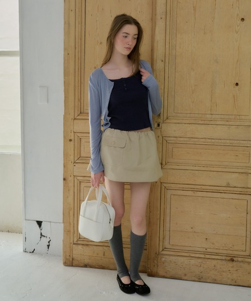 GIUNON(ジウノン)の「fluffy pocket skirt pants / フラッフィーポケットスカートパンツ(スカート・レディース・ベージュ/ブラック/ネイビー・FREE)」の14枚目の写真