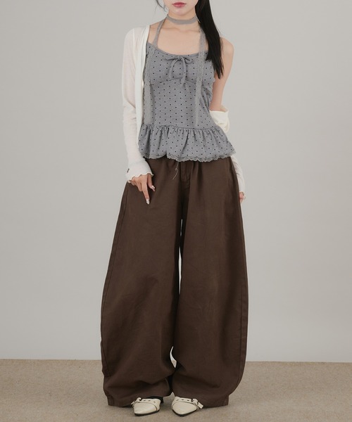 apres jour mignon(アプレジュールミニョン)の「【apresjour mignon×ARIAZ】カップ付きドットキャミ(キャミソール・レディース・ブラック/オフホワイト/グレー/ブラウン系その他・ONESIZE)」の16枚目の写真