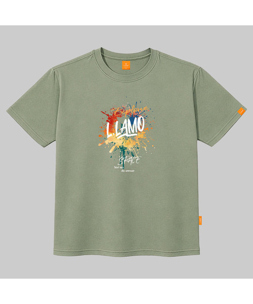 LLAMO(エラモ)の「エクスプロード 半袖Tシャツ 男女共用 ビッグサイズ(Tシャツ/カットソー・メンズ・ブラック/カーキ/ピンク/ダークインディゴブルー・SMALL/MEDIUM/LARGE/X-LARGE/2XL/4XL/3XL)」の2枚目の写真