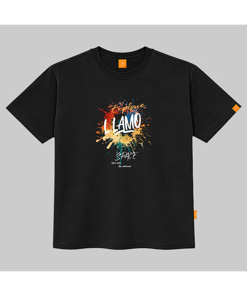 LLAMO(エラモ)の「エクスプロード 半袖Tシャツ 男女共用 ビッグサイズ(Tシャツ/カットソー・メンズ・ブラック/カーキ/ピンク/ダークインディゴブルー・SMALL/MEDIUM/LARGE/X-LARGE/2XL/4XL/3XL)」の1枚目の写真