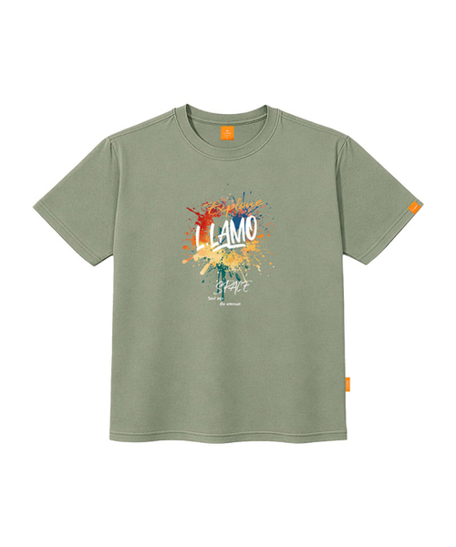 LLAMO(エラモ)の「エクスプロード 半袖Tシャツ 男女共用 ビッグサイズ(Tシャツ/カットソー・メンズ・ブラック/カーキ/ピンク/ダークインディゴブルー・SMALL/MEDIUM/LARGE/X-LARGE/2XL/4XL/3XL)」の5枚目の写真