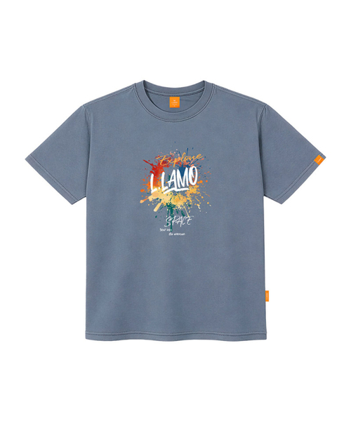 LLAMO(エラモ)の「エクスプロード 半袖Tシャツ 男女共用 ビッグサイズ(Tシャツ/カットソー・メンズ・ブラック/カーキ/ピンク/ダークインディゴブルー・SMALL/MEDIUM/LARGE/X-LARGE/2XL/4XL/3XL)」の6枚目の写真