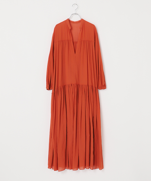 plage(プラージュ)の「Cotton chiffon maxi ワンピース(ワンピース・レディース・レッド・38/36)」の1枚目の写真