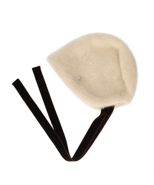 Chapeau d' O(シャポードオー)の「Chapeau d' O Lame Angora Hood / シャポードオー(ハット・レディース・グレー/ホワイト/ピンク/ライトベージュ・FREE)」の4枚目の写真