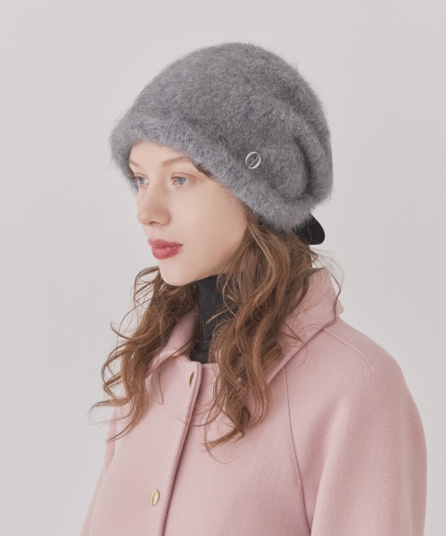 Chapeau d' O(シャポードオー)の「Chapeau d' O Lame Angora Hood / シャポードオー(ハット・レディース・グレー/ホワイト/ピンク/ライトベージュ・FREE)」の9枚目の写真