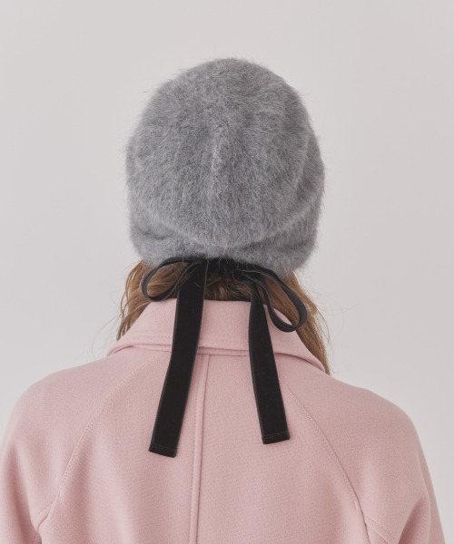 Chapeau d' O(シャポードオー)の「Chapeau d' O Lame Angora Hood / シャポードオー(ハット・レディース・グレー/ホワイト/ピンク/ライトベージュ・FREE)」の11枚目の写真