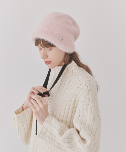 Chapeau d' O(シャポードオー)の「Chapeau d' O Lame Angora Hood / シャポードオー(ハット・レディース・グレー/ホワイト/ピンク/ライトベージュ・FREE)」の18枚目の写真