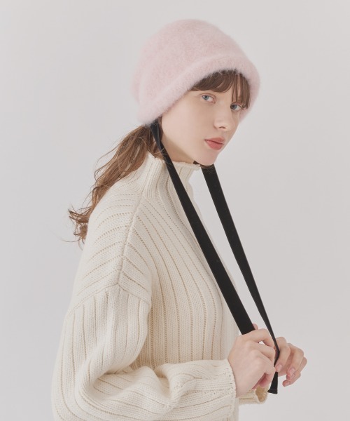 Chapeau d' O(シャポードオー)の「Chapeau d' O Lame Angora Hood / シャポードオー(ハット・レディース・グレー/ホワイト/ピンク/ライトベージュ・FREE)」の19枚目の写真