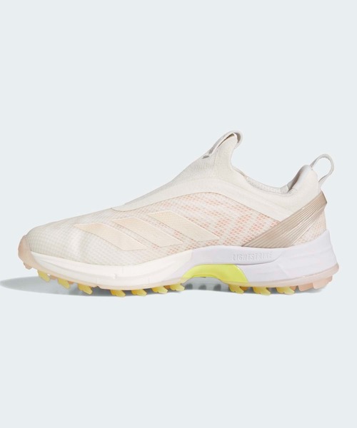 adidas（アディダス）の「ウィメンズ アディゼロ ゼッドジー 25 ボア【adidas Golf/アディダスゴルフ】（スニーカー・レディース・ホワイト×イエロー・22.5cm/23.5cm/24.5cm/25.5cm/23.0cm/24.0cm/25.0cm/26.0cm/22.0cm）」の6枚目の写真