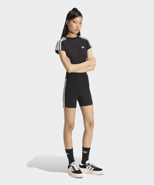 adidas(アディダス)の「SSTベビーティー / クロップド丈 / アディダスオリジナルス adidas Originals(Tシャツ/カットソー・レディース・ブラック・X-LARGE/X-SMALL/MEDIUM/XX-LARGE/LARGE/SMALL)」の7枚目の写真