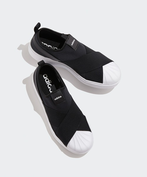 adidas（アディダス）の「ストリートトーク / STREETTALK / アディダス adidas（スニーカー・レディース・ブラック×ホワイト・26.5cm/25.0cm/26.0cm/25.5cm/24.5cm/22.5cm/22.0cm/23.0cm/23.5cm/27.5cm/28.0cm/27.0cm/24.0cm）」の2枚目の写真