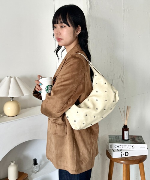 wears(ウェアーズ)の「2way スタッズショルダーバッグ(ショルダーバッグ・レディース・アイボリー/ブラウン/ブラック/ダークブラウン・FREE)」の22枚目の写真