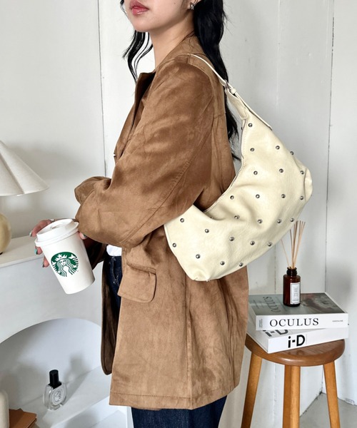 wears(ウェアーズ)の「2way スタッズショルダーバッグ(ショルダーバッグ・レディース・アイボリー/ブラウン/ブラック/ダークブラウン・FREE)」の20枚目の写真