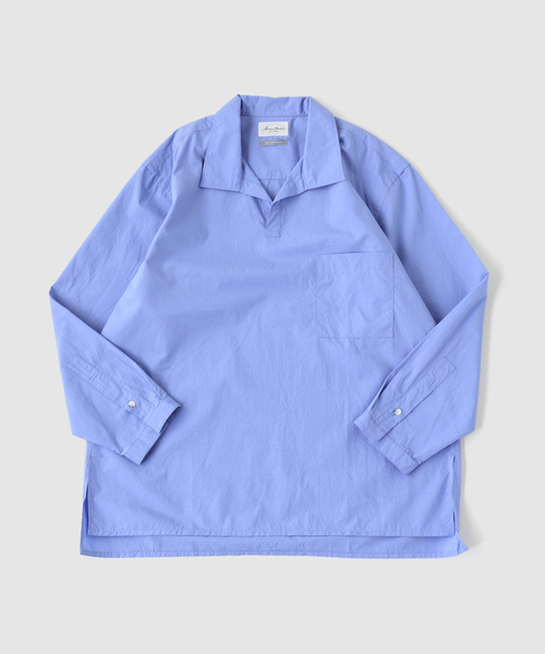 Marvine Pontiak shirt makers(マービンポンティアックシャツメーカーズ)の「Marvine Pontiak / マービンポンティアックシャツメーカーズ ポロSH(シャツ/ブラウス・メンズ・ブルー/ライトブルー・FREE)」の1枚目の写真