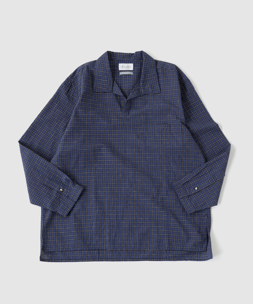 Marvine Pontiak shirt makers(マービンポンティアックシャツメーカーズ)の「Marvine Pontiak / マービンポンティアックシャツメーカーズ ポロSH(シャツ/ブラウス・メンズ・ブルー/ライトブルー・FREE)」の2枚目の写真