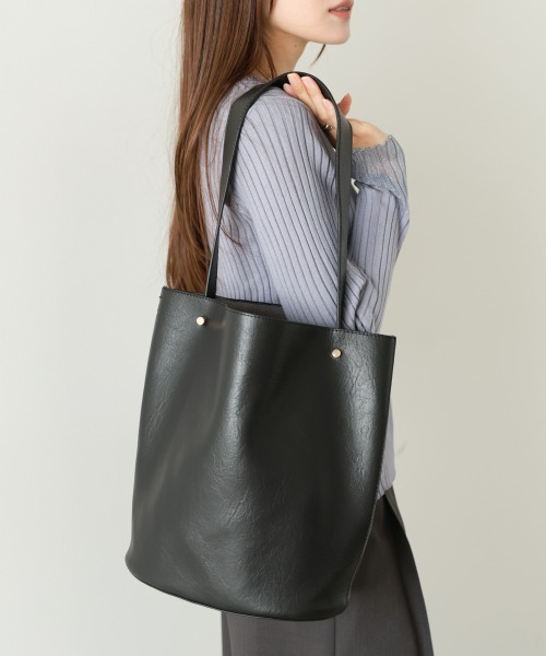 Bab(バブ)の「サークル型トートBAG(トートバッグ・レディース・ブラウン/ブラック・ONESIZE)」の6枚目の写真