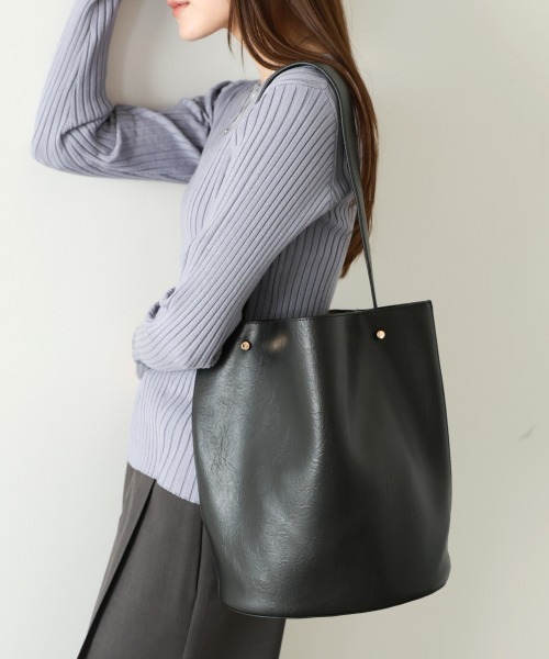 Bab(バブ)の「サークル型トートBAG(トートバッグ・レディース・ブラウン/ブラック・ONESIZE)」の8枚目の写真