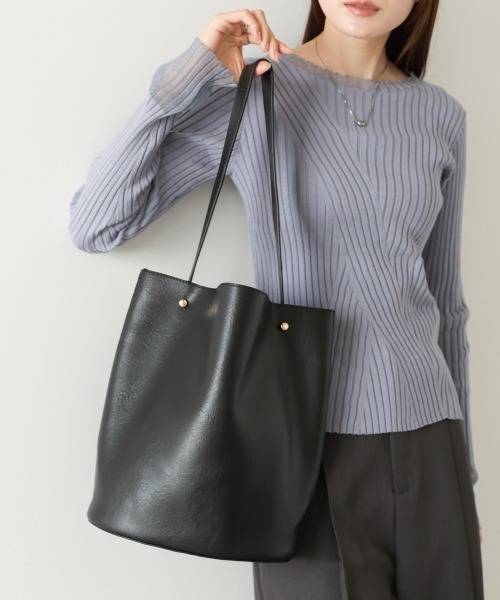 Bab(バブ)の「サークル型トートBAG(トートバッグ・レディース・ブラウン/ブラック・ONESIZE)」の10枚目の写真