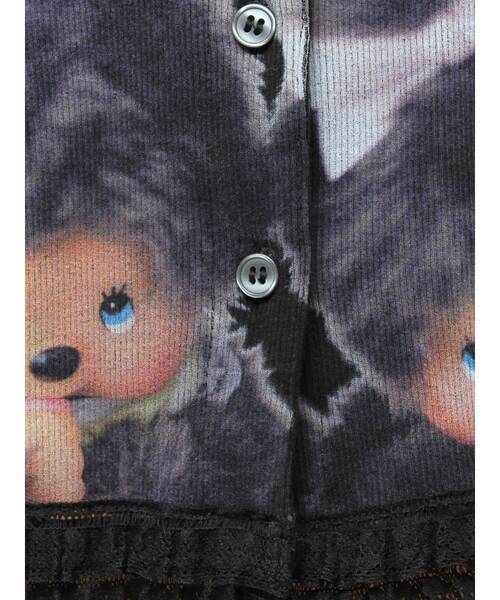 jouetie(ジュエティ)の「【monchhichi×jouetie】フォトコンパクトカーデ(カーディガン/ボレロ・レディース・オフホワイト/ボルドー/ブラック・FREE)」の5枚目の写真