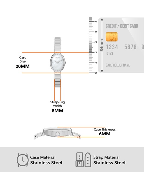 SKAGEN(スカーゲン)の「スカーゲン 腕時計 レディース アナログ ステンレス SKW3182(アナログ腕時計・レディース・シルバー・FREE)」の5枚目の写真