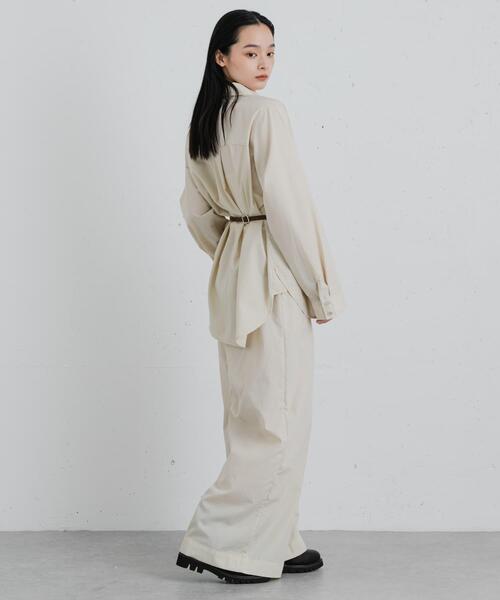 SENSE OF PLACE by URBAN RESEARCH(センスオブプレイスバイアーバンリサーチ)の「ストライプタックパンツ(その他パンツ・レディース・ブルー系その他/ベージュ系その他・SMALL/MEDIUM)」の13枚目の写真