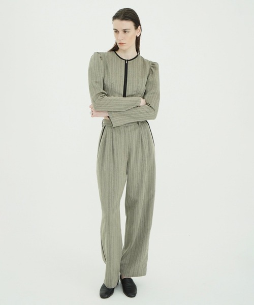 CLANE(クラネ)の「HERRINGBONE CORSET DETAIL TOPS(その他トップス・レディース・ブラック/その他・1/2)」の9枚目の写真