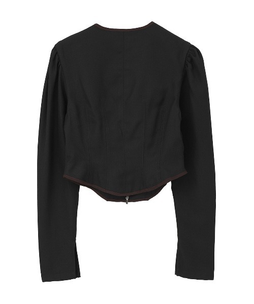CLANE(クラネ)の「HERRINGBONE CORSET DETAIL TOPS(その他トップス・レディース・ブラック/その他・1/2)」の17枚目の写真