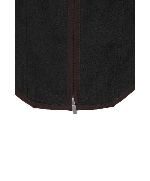 CLANE(クラネ)の「HERRINGBONE CORSET DETAIL TOPS(その他トップス・レディース・ブラック/その他・1/2)」の3枚目の写真