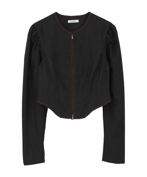CLANE(クラネ)の「HERRINGBONE CORSET DETAIL TOPS(その他トップス・レディース・ブラック/その他・1/2)」の18枚目の写真