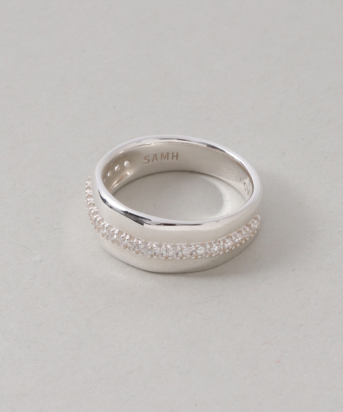 Lilas(リラ)の「【SAMH by LILAS】ホワイトトパーズラインリング SV(リング・レディース・シルバー・11/13/15 )」の5枚目の写真