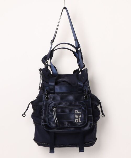 Desigual(デシグアル)の「Navy Voyager Tote Bag / ネイビーボヤージャートートバッグ(バックパック/リュック・レディース・ブルー・FREE)」の7枚目の写真