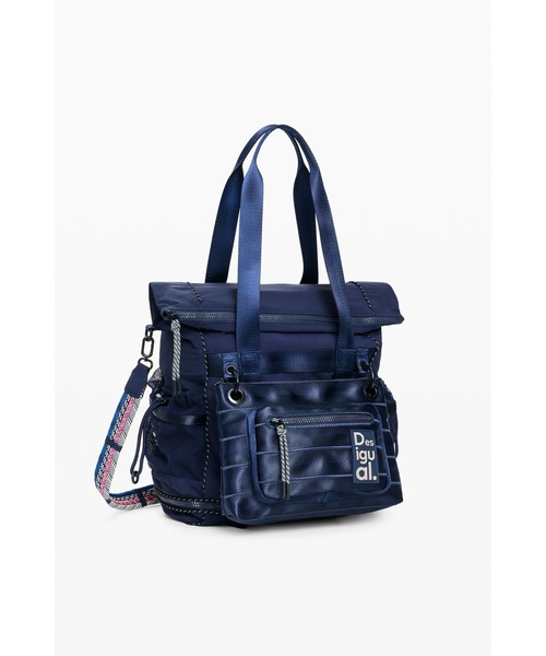 Desigual(デシグアル)の「Navy Voyager Tote Bag / ネイビーボヤージャートートバッグ(バックパック/リュック・レディース・ブルー・FREE)」の1枚目の写真
