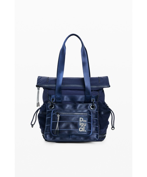 Desigual(デシグアル)の「Navy Voyager Tote Bag / ネイビーボヤージャートートバッグ(バックパック/リュック・レディース・ブルー・FREE)」の2枚目の写真