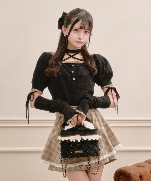 Pal elfy(パルエルフィー)の「ビジュー付きファーバニティバッグ(ショルダーバッグ・レディース・アイボリー/ブラック/ピンク・フリー)」の13枚目の写真