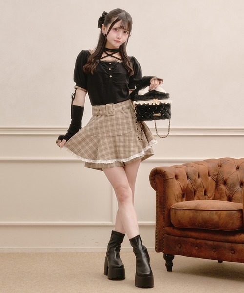 Pal elfy(パルエルフィー)の「ビジュー付きファーバニティバッグ(ショルダーバッグ・レディース・アイボリー/ブラック/ピンク・フリー)」の14枚目の写真