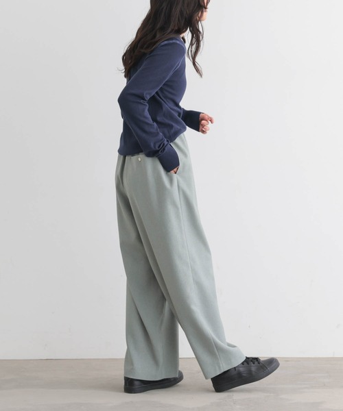 for/c（フォーシー）の「コットン100クルーネックトップス【サスティナブル】（ニット/セーター・レディース・オフホワイト/ネイビー/パープル/ブラック/グリーン・LL/L/M）」の20枚目の写真