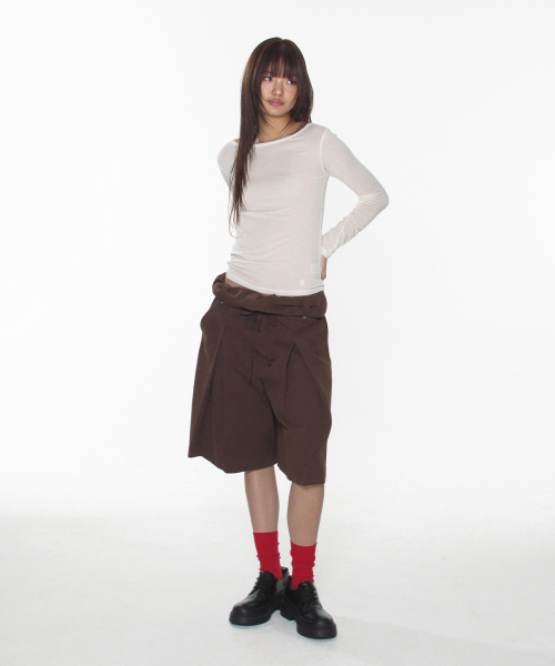 CRANK(クランク)の「シーアベーシックトップ_アイボリー(Tシャツ/カットソー・レディース・その他・FREE)」の5枚目の写真