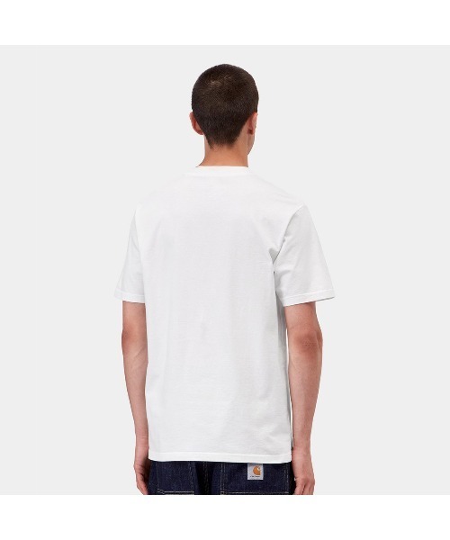 Carhartt WIP(カーハートダブリューアイピー)の「Carhartt WIP S/S SLINGSHOT T-SHIRT(カーハートワークインプログレス S/S スリングショット Tシャツ)(Tシャツ/カットソー・メンズ・Black/White・SMALL/MEDIUM/LARGE/X-LARGE)」の5枚目の写真