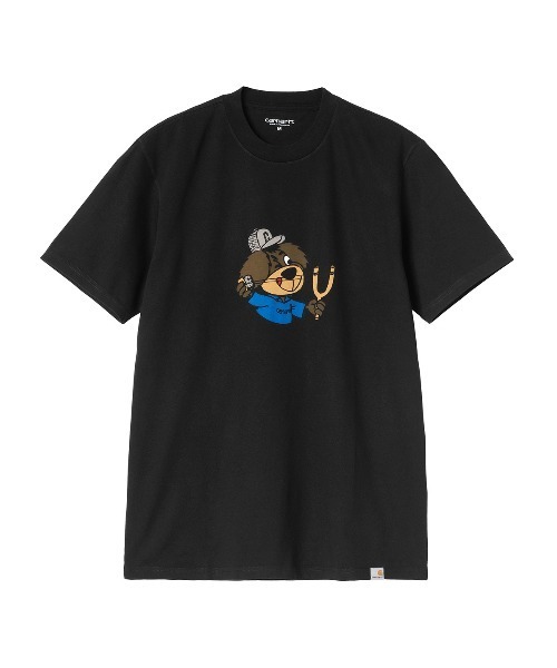 Carhartt WIP(カーハートダブリューアイピー)の「Carhartt WIP S/S SLINGSHOT T-SHIRT(カーハートワークインプログレス S/S スリングショット Tシャツ)(Tシャツ/カットソー・メンズ・Black/White・SMALL/MEDIUM/LARGE/X-LARGE)」の7枚目の写真